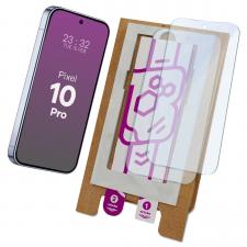 Folii protectie telefoane Google, Set 2 folii protectie Bizon Eplikator Hybrid Mule compatibile cu Google Pixel 10 Pro, Transparent, lerato.ro