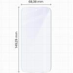 Set 2 folii protectie Bizon Eplikator Hybrid Mule compatibile cu Google Pixel 10 Pro, Transparent 3 - lerato.ro