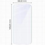 Set 2 folii protectie Bizon Eplikator Hybrid Mule compatibile cu Google Pixel 10, Transparent 3 - lerato.ro