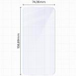 Set 2 folii protectie Bizon Eplikator Hybrid Mule compatibile cu Samsung Galaxy S25 FE, Transparent 3 - lerato.ro