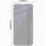 Set 2 folii protectie Bizon Eplikator Hybrid Shadow Pribvacy compatibile cu Samsung Galaxy S25 FE, Negru 3 - lerato.ro