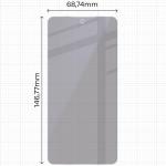 Set 2 folii protectie Bizon Eplikator Hybrid Shadow Privacy compatibile cu Samsung Galaxy S26, Negru 3 - lerato.ro
