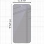 Set 2 folii protectie Bizon Eplikator Hybrid Shadow Privacy compatibile cu Google Pixel 10a, Negru 3 - lerato.ro