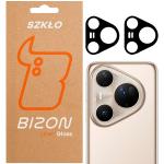 Set 2 folii sticla securizata camera foto Bizon Glass Lens compatibile cu Huawei Pura 80 Ultra, Negru 3 - lerato.ro