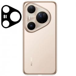 Set 2 folii sticla securizata camera foto Bizon Glass Lens compatibile cu Huawei Pura 80 Ultra, Negru