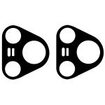 Set 2 folii sticla securizata camera foto Bizon Glass Lens compatibile cu Huawei Pura 80 Ultra, Negru 4 - lerato.ro
