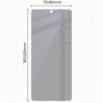 Set 2 folii protectie Bizon Eplikator Hybrid Shadow Privacy compatibile cu Motorola Moto G56 5G, Negru 3 - lerato.ro
