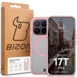 Carcasa Bizon MatteO cu MagSafe compatibila cu Xiaomi 17T Pro, Roz 8 - lerato.ro