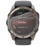 Folie protectie Bizon Glass Watch Film Sun compatibila cu Garmin Fenix 8 Pro AMOLED 47mm, Transparent 3 - lerato.ro