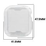 Carcasa cu protectie ecran BizonMobile Felipe compatibila cu Apple Watch 12 (46 mm), Transparent 3 - lerato.ro