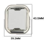Carcasa cu protectie ecran BizonMobile Felipe compatibila cu Apple Watch 12 (42 mm), Silver 3 - lerato.ro