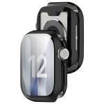 Carcasa cu protectie ecran BizonMobile Felipe compatibila cu Apple Watch 12 (42 mm), Negru 8 - lerato.ro