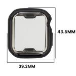 Carcasa cu protectie ecran BizonMobile Felipe compatibila cu Apple Watch 12 (42 mm), Negru 3 - lerato.ro