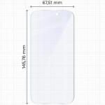 Set 2 folii protectie Bizon Eplikator Hybrid Mule compatibile cu iPhone 17, Transparent 3 - lerato.ro