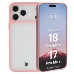 Kit protectie 2 in 1 BizonMobile, Carcasa Bizon Angelo si Folie sticla securizata Bizon Glass Edge, compatibil cu iPhone 18 Pro Max / 17 Pro Max, Roz 4 - lerato.ro