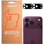 Set de 2 protectii camera foto Bizon Glass Lens compatibile cu iPhone 18 Pro Max, Negru 3 - lerato.ro