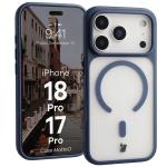 Husa Bizon MatteO cu MagSafe compatibila cu iPhone 18 Pro / 17 Pro, Albastru 3 - lerato.ro