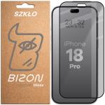 Folie sticla securizata Bizon Glass Edge Shadow Privacy compatibila cu iPhone 18 Pro, Negru 2 - lerato.ro