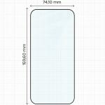 Folie sticla securizata Bizon Glass Edge compatibila cu iPhone 18 Pro Max / 17 Pro Max, Negru 3 - lerato.ro