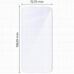 Folie sticla hibird Bizon Hybrid Mule compatibila cu  iPhone 18 Pro Max, Transparent 3 - lerato.ro