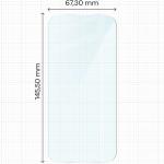 Set protectie 4in1 Bizon Glass Clear Pack, 3 folii sticla ecran + 1 folie sticla camera foto, compatibil cu iPhone 18 Pro, Transparent 3 - lerato.ro