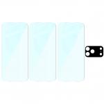Set protectie 4in1 Bizon Glass Clear Pack, 3 folii sticla ecran + 1 folie sticla camera foto, compatibil cu iPhone 18 Pro, Transparent 7 - lerato.ro