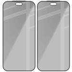 Set 2 folii sticla securizata Bizon Glass Edge Shadow Duo Privacy compatibile cu iPhone 18 Pro, Negru 5 - lerato.ro