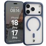 Kit protectie 2 in 1 BizonMobile, Carcasa Bizon MatteO si Folie sticla securizata Bizon Glass Edge, compatibil cu iPhone 18 Pro / 17 Pro, Albastru 4 - lerato.ro
