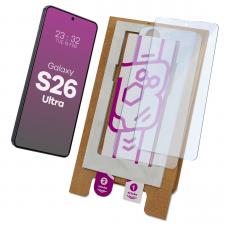 Set 2 folii protectie Bizon Eplikator Hybrid Mule compatibile cu Samsung Galaxy S26 Ultra, Transparent