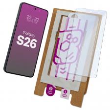 Set 2 folii protectie Bizon Eplikator Hybrid Mule compatibile cu Samsung Galaxy S26, Transparent
