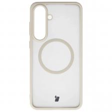 Carcasa Bizon MatteO cu MagSafe compatibila cu Samsung Galaxy S26 FE / S25 FE, Bej