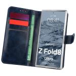 Husa flip cover Bizon Pocket compatibila cu Samsung Galaxy Z Fold 8 Ultra, Navy Bue 3 - lerato.ro