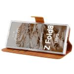 Husa flip cover Bizon Pocket compatibila cu Samsung Galaxy Z Fold 8 Ultra, Maro 6 - lerato.ro