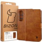 Husa flip cover Bizon Pocket compatibila cu Samsung Galaxy Z Fold 8 Ultra, Maro 8 - lerato.ro