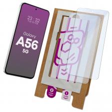 Set 2 folii protectie Bizon Eplikator Hybrid Mule compatibile cu Samsung Galaxy A56 5G, Transparent