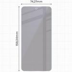 Set 2 folii protectie Bizon Eplikator Hybrid Shadow Privacy compatibile cu Samsung Galaxy A56 5G, Negru 3 - lerato.ro