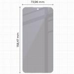 Set 2 folii protectie Bizon Eplikator Hybrid Shadow Privacy compatibile cu Samsung Galaxy A57 5G, Negru 3 - lerato.ro