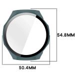 Carcasa cu protectie ecran BizonMobile Adamo compatibila cu Huawei Watch GT 7 Pro 46 mm, Verde 3 - lerato.ro