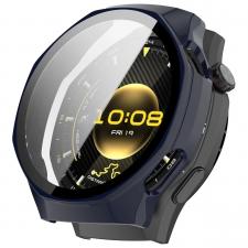 Carcasa cu protectie ecran BizonMobile Adamo compatibila cu Huawei Watch GT 7 Pro 46 mm, Albastru