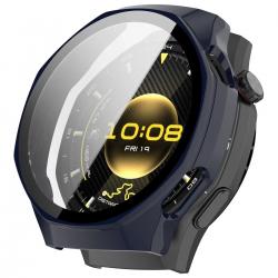 Carcasa cu protectie ecran BizonMobile Adamo compatibila cu Huawei Watch GT 7 Pro 46 mm, Albastru
