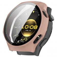 Carcasa cu protectie ecran BizonMobile Adamo compatibila cu Huawei Watch GT 7 Pro 46 mm, Roz