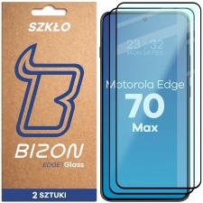 Set 2 folii sticla securizata Bizon Glass Edge Duo compatibile cu Motorola Edge 70 Max, Negru