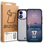Carcasa Bizon Angelo compatibila cu Xiaomi Redmi Note 17, Transparent / Negru 7 - lerato.ro