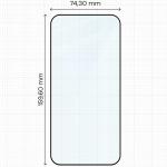 Folie sticla securizata Bizon Glass Aplikator Edge, Kit montare inclus, compatibila cu Xiaomi Poco F9 Ultra, Negru 3 - lerato.ro
