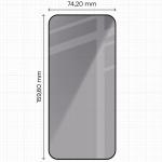 Folie sticla securizata Bizon Glass Aplikator Shadow Privacy, Kit montare inclus, compatibila cu Xiaomi Poco F9 Ultra, Negru 3 - lerato.ro