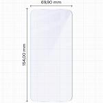 Folie sticla hibrid Bizon Hybrid Mule compatibila cu Oppo Reno 16 F / 16 FS, Transparent 3 - lerato.ro