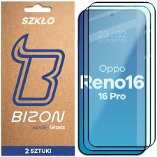Set 2 folii sticla securizata Bizon Glass Edge compatibile cu Oppo Reno 16 / 16 Pro, Negru