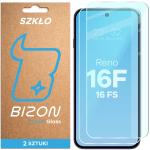 Set 2 folii sticla securizata Bizon Glass Clear compatibile cu Oppo Reno 16 F / 16 FS, Transparent 2 - lerato.ro