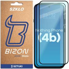 Set 2 folii sticla securizata Bizon Glass Edge compatibile cu Nothing Phone (4b), Negru