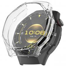 Carcasa cu protectie ecran BizonMobile Felipe compatibila cu Huawei Watch GT 7 Pro 46 mm, Transparent